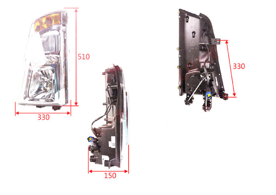 হালকা ট্রাকের হেডলাইট Tongshuai 12V/24V স্ট্যান্ডার্ড বা কাস্টম প্যাকেজিং জন্য ফ্রন্ট লাইট