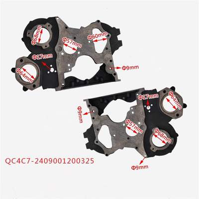 ট্রাক পার্টস টাইমিং গিয়ার চেম্বার জন্য QC480 ইস্পাত উপাদান OEM NO 2408001200500